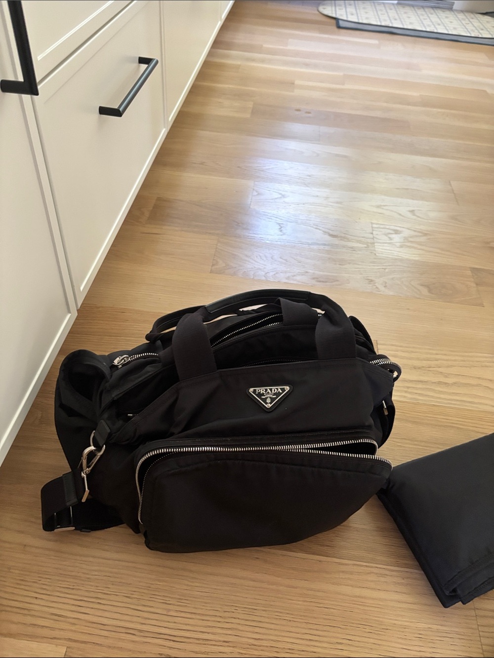 Prada black nylon diaper bag!! Amazing condition
